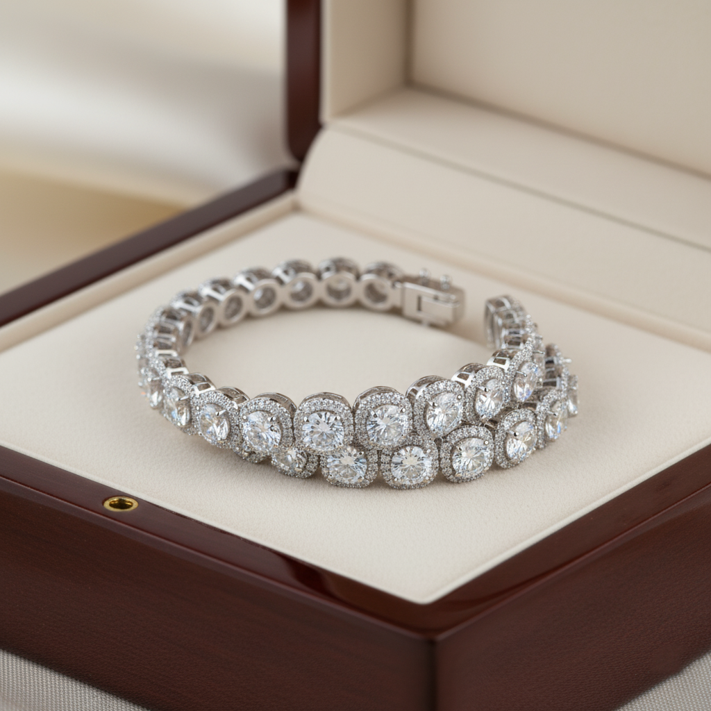 White Sapphire Bracelet